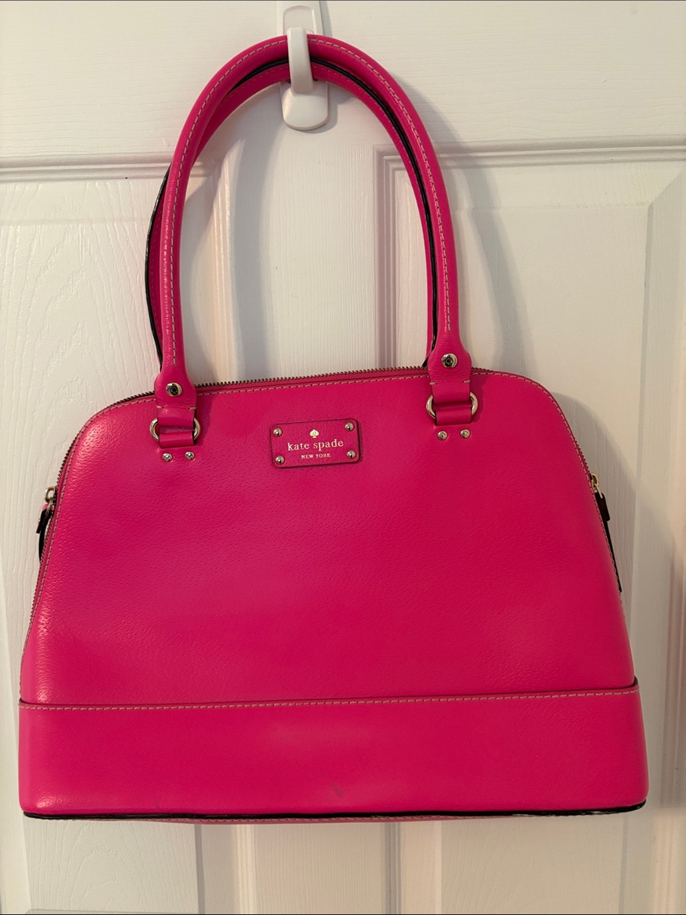 Kate Spade Rachelle Wellesley Satchel Sweetheart Pink Leather Shoulder Bag